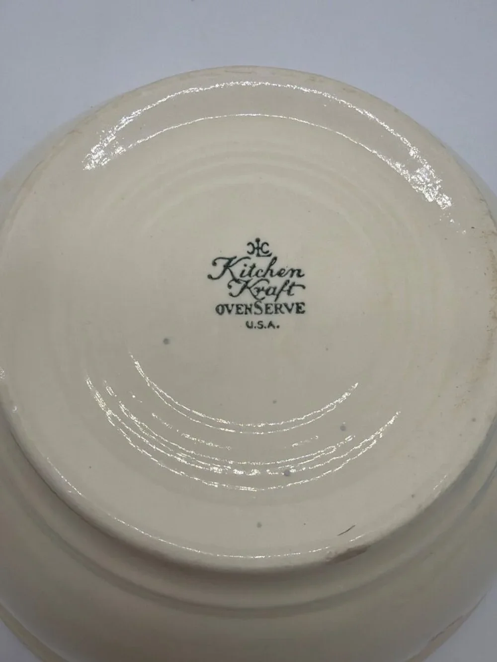 Vintage Kitchen Kraft Ovenserve Floral Mixing Bowl 8.5